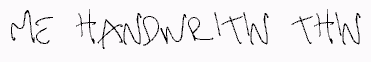 me handwritin Thin